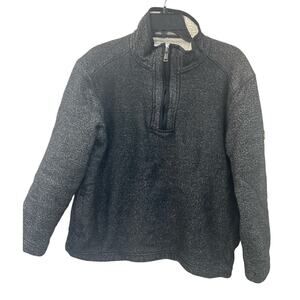 Orvis Men’s Charcoal Sherpa Zip-Up Pullover Sweater